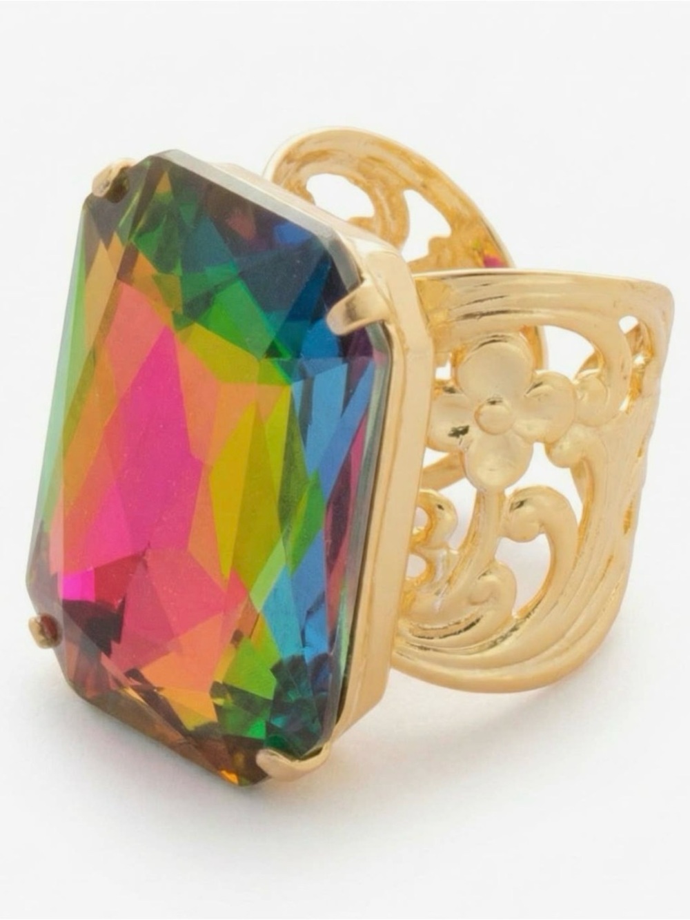Sorrelli Viretta adjustable vibrant cocktail Ring NWT